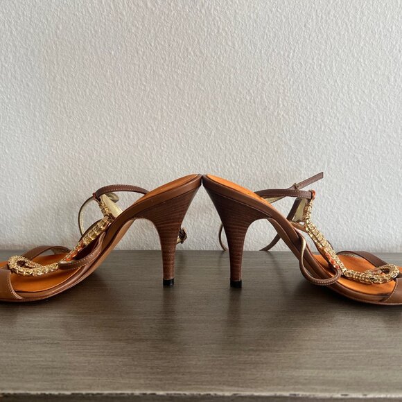 Giuseppe Zanotti Seahorse Crystal Sandal- Heel - Picture 8 of 14